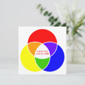 Farbvendiagramm Einladung (Stehend Vorderseite)