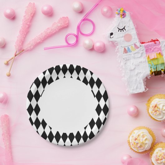 Farbveränderbarer Harlekin-Papier-Teller Pappteller (Party)