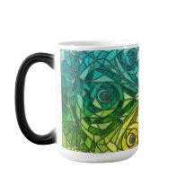 Farbverändernde moderne Mosaik-Design-Tasse
