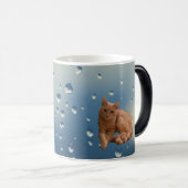 Farbverändernde Tasse mit Katzenbild (VorderseiteRechts)