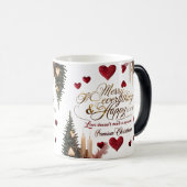 Farbverändernde Tasse – Premium-Weihnachtsgeschenk (VorderseiteRechts)
