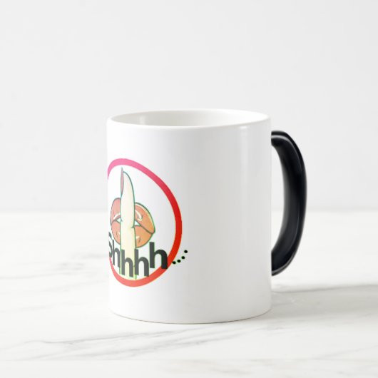 Farbverändernde Tasse (shhhh!!) (VorderseiteRechts)