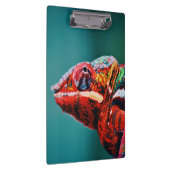 Farbverändernder Regenbogenfarben-Chameleon-Reptil Klemmbrett (Rechts)