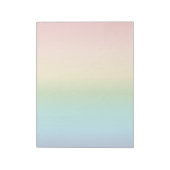 Farbverlauf bei Regenbogen Notizblock (Rotiert)