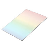 Farbverlauf bei Regenbogen Notizblock (angewinkelt)