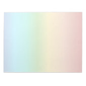 Farbverlauf bei Regenbogen Notizblock (Vorderseite)