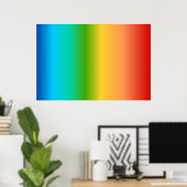 Farbverlauf bei Regenbogen Poster (Heimbüro)