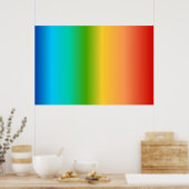 Farbverlauf bei Regenbogen Poster (Küche)