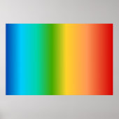 Farbverlauf bei Regenbogen Poster (Vorne)