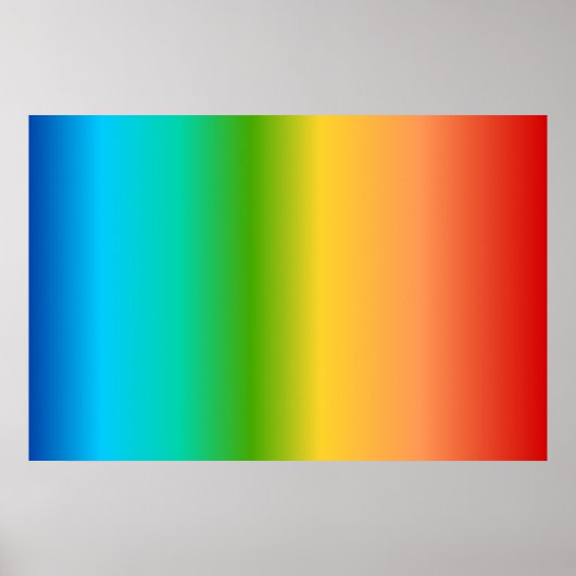 Farbverlauf bei Regenbogen Poster (Vorne)
