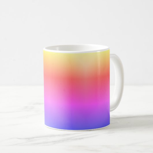 Farbverlauf colored bunt Kaffe bunte Kaffeetasse (VorderseiteRechts)