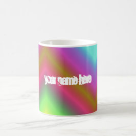 Farbverlauf colored bunt Name personalisiert Kaffe Kaffeetasse