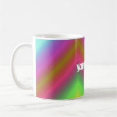 Farbverlauf colored bunt Name personalisiert Kaffe Kaffeetasse (Links)