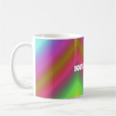 Farbverlauf colored bunt Name personalisiert Kaffeetasse (Links)