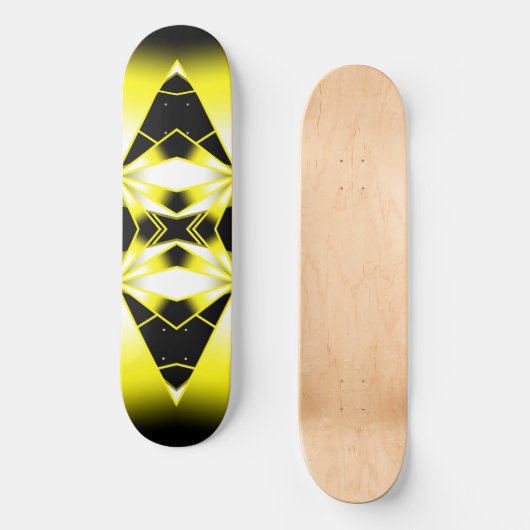 Farbverlauf der Hummel Zeichnend Perspektive Skateboard (Vorderseite)