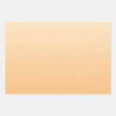 Farbverlauf Gelb und Pfirsichfarben Geschenkpapier Set (Vorderseite 2)