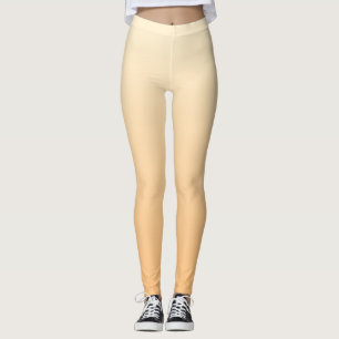 Farbverlauf Gelb und Pfirsichfarben Leggings