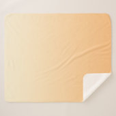 Farbverlauf Gelb und Pfirsichfarben Sherpadecke (Vorderseite (Horizontal))