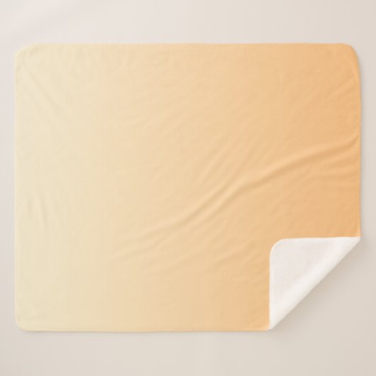 Farbverlauf Gelb und Pfirsichfarben Sherpadecke (Vorderseite (Horizontal))