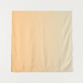 Farbverlauf Gelb und Pfirsichfarben Wandteppich (Vorderseite (Horizontal))