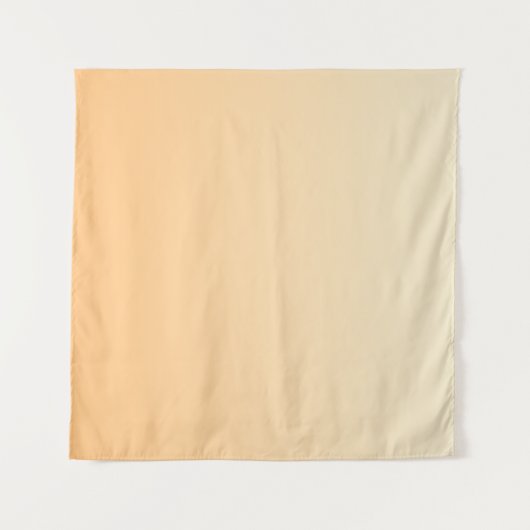 Farbverlauf Gelb und Pfirsichfarben Wandteppich (Vorderseite (Horizontal))