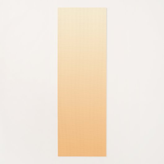 Farbverlauf Gelb und Pfirsichfarben Yogamatte (Vorderseite)