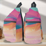 Farbverlauf Moderne Monogramm-Reise<br><div class="desc">Die Einführung des "Modern Monogram Abstrakt Gradients Travel Sling Bags", entworfen von PixiaDesigns, einem Meisterwerk von lebhaften Farben und minimalistischem Design für die zeitgenössische Frau. Diese Tragetasche ist mit einer einzigartigen Mischung aus modernen abstrakten Gewürzen gefertigt und zeichnet sich durch ihre personalisierte, weiße Monogramm aus, die sowohl Stil als auch...</div>