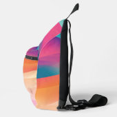 Farbverlauf Moderne Monogramm-Reise Crossbody Bag (Rechts)