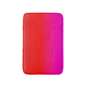 Farbverlauf Ober rosa , Scharbe , rot , rosa Badematte (Vorderseite Vertikal)