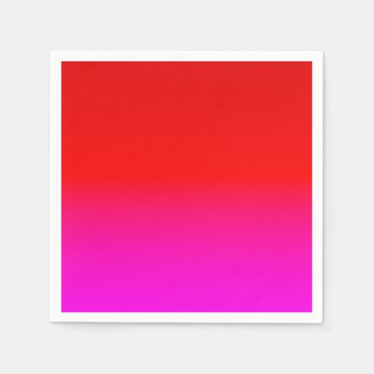 Farbverlauf Ober rosa , Scharbe , rot , rosa Serviette (Vorderseite)