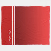 Farbverlauf - rote Mischung und solide rot Fleecedecke (Vorderseite (Horizontal))