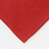 Farbverlauf - rote Mischung und solide rot Fleecedecke (Ecke)