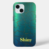 Farbverlauf von grün bis blau Monogramm Case-Mate Case-Mate iPhone Hülle (Rückseite)