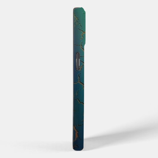 Farbverlauf von grün bis blau Monogramm Case-Mate Case-Mate iPhone Hülle (Rückseite / Rechts)