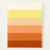 Farbverlauf zurück zur Schule - Individuelle Name Planer (Rückseite)