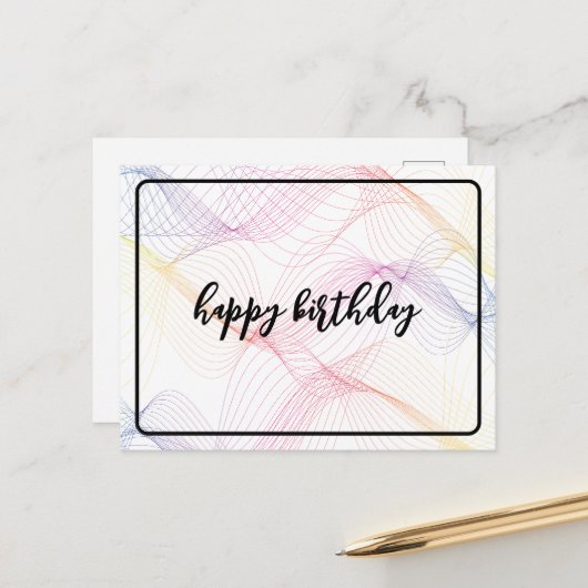 Farbverläufe im Spektrum Postkarte (Vorderseite/Rückseite Beispiel)