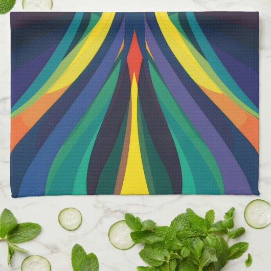 Farbverläufe minimal geschirrtuch (Gefaltet)