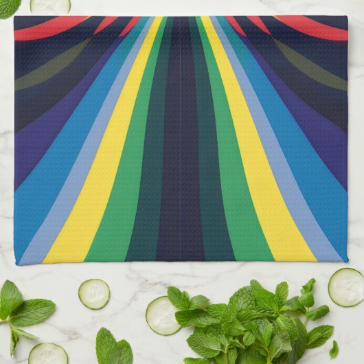 Farbverläufe minimal geschirrtuch (Gefaltet)