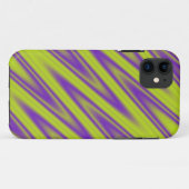 Farbverläufe ZigZag Streifen - grün violett Case-Mate iPhone Hülle (Rückseite (Horizontal))
