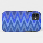 Farbverläufe ZigZag Waves - blau Case-Mate iPhone Hülle (Rückseite (Horizontal))