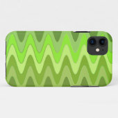 Farbverläufe ZigZag Waves - grün Case-Mate iPhone Hülle (Rückseite (Horizontal))