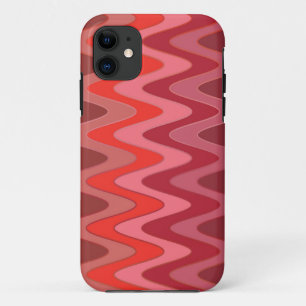 Farbverläufe ZigZag Waves - rot iPhone 11 Hülle