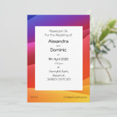 Farbverlaufshintergrund Einladung (Stehend Vorderseite)