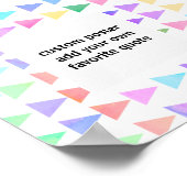 Farbverlaufsmuster fügen ein abstraktes Zitat hinz Poster (Ecke)