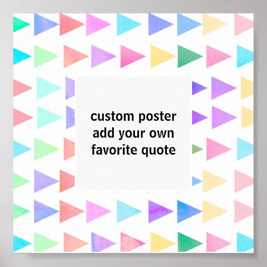 Farbverlaufsmuster fügen ein abstraktes Zitat hinz Poster (Vorne)