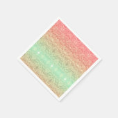 Farbverlaufsmuster rosa goldgrün serviette (Ecke)