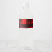 Farbverlaufsmuster Wasserflaschenetikett (Rückseite)