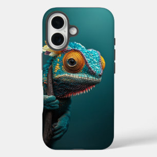 Farbverschiebung Chameleon - Reptile Skin Phone Ca iPhone 16 Hülle