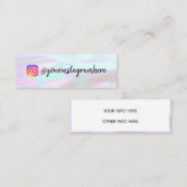 Farbverschiebung Holographische Mini-Visitenkarte Mini Visitenkarte (Vorne/Hinten)