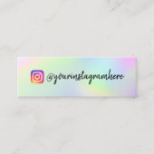 Farbverschiebung Holographische Mini-Visitenkarte Mini Visitenkarte (Vorderseite)